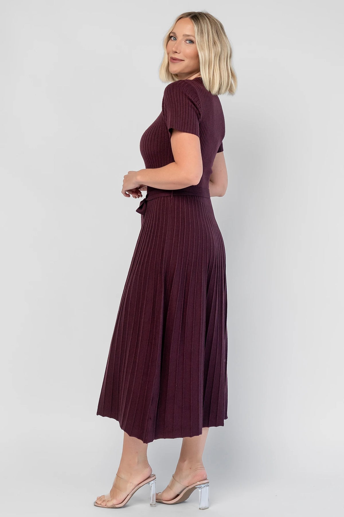 Jessamine Midi Dress | Dark Plum