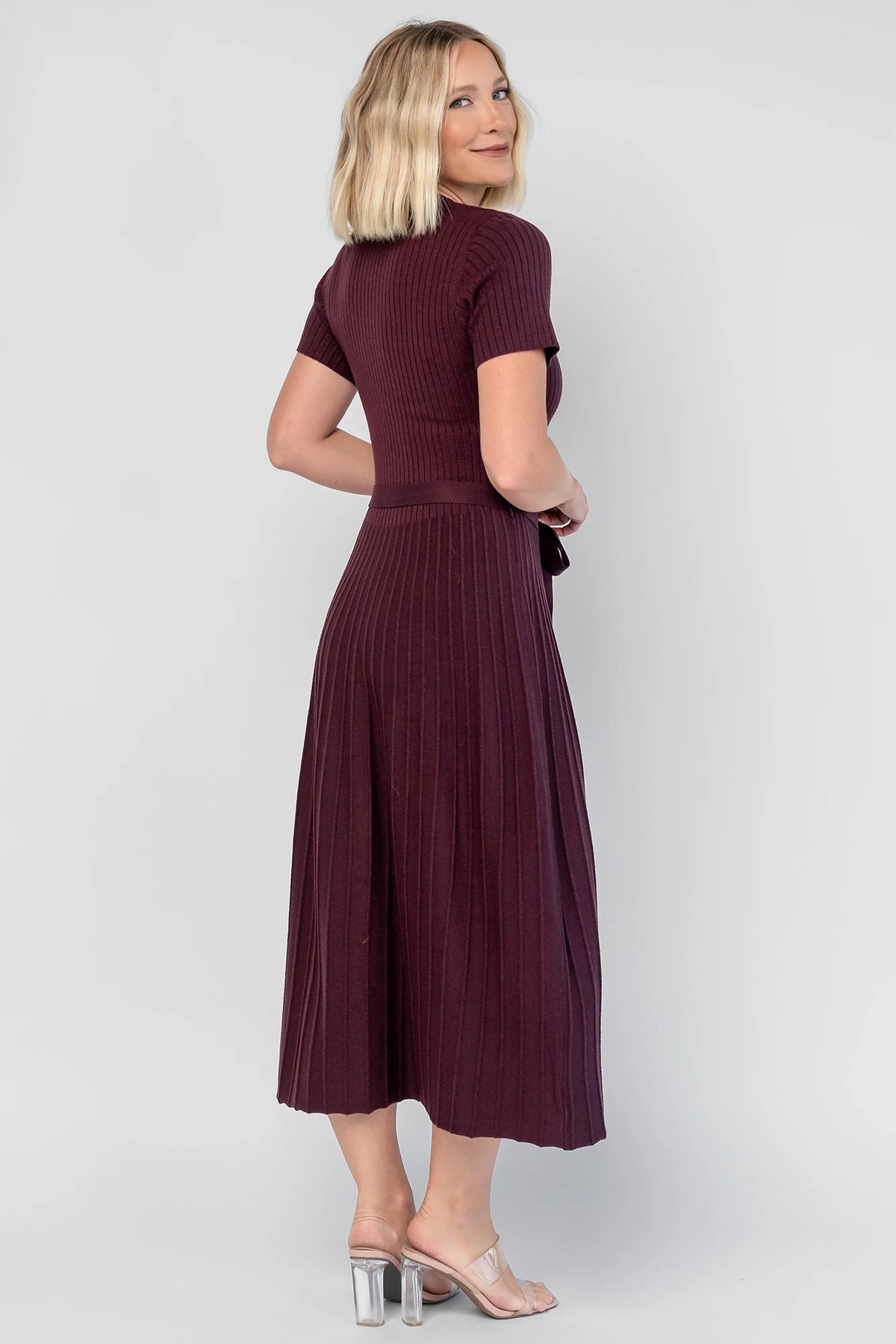 Jessamine Midi Dress | Dark Plum