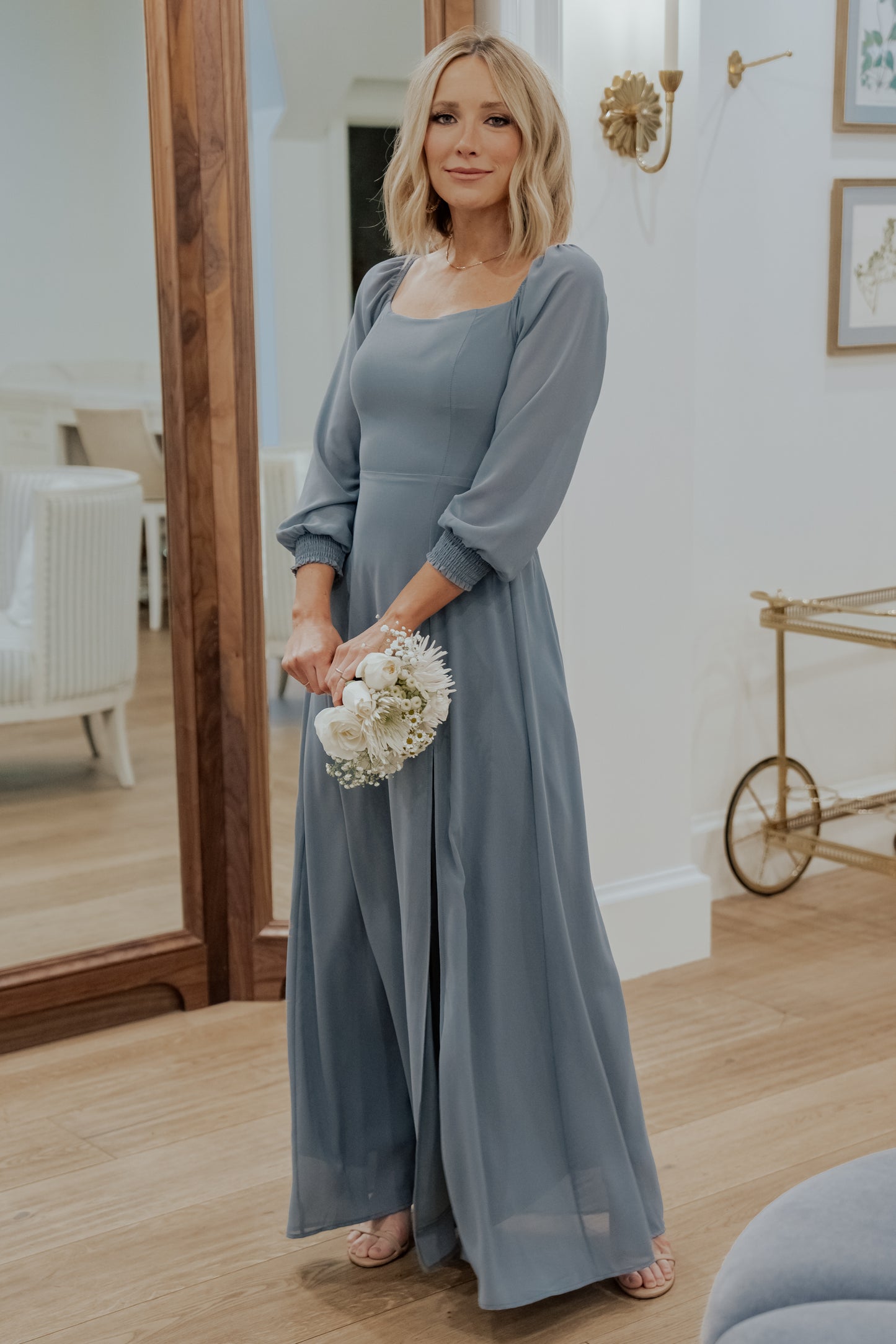 Giselle Maxi Dress | Dusty Blue