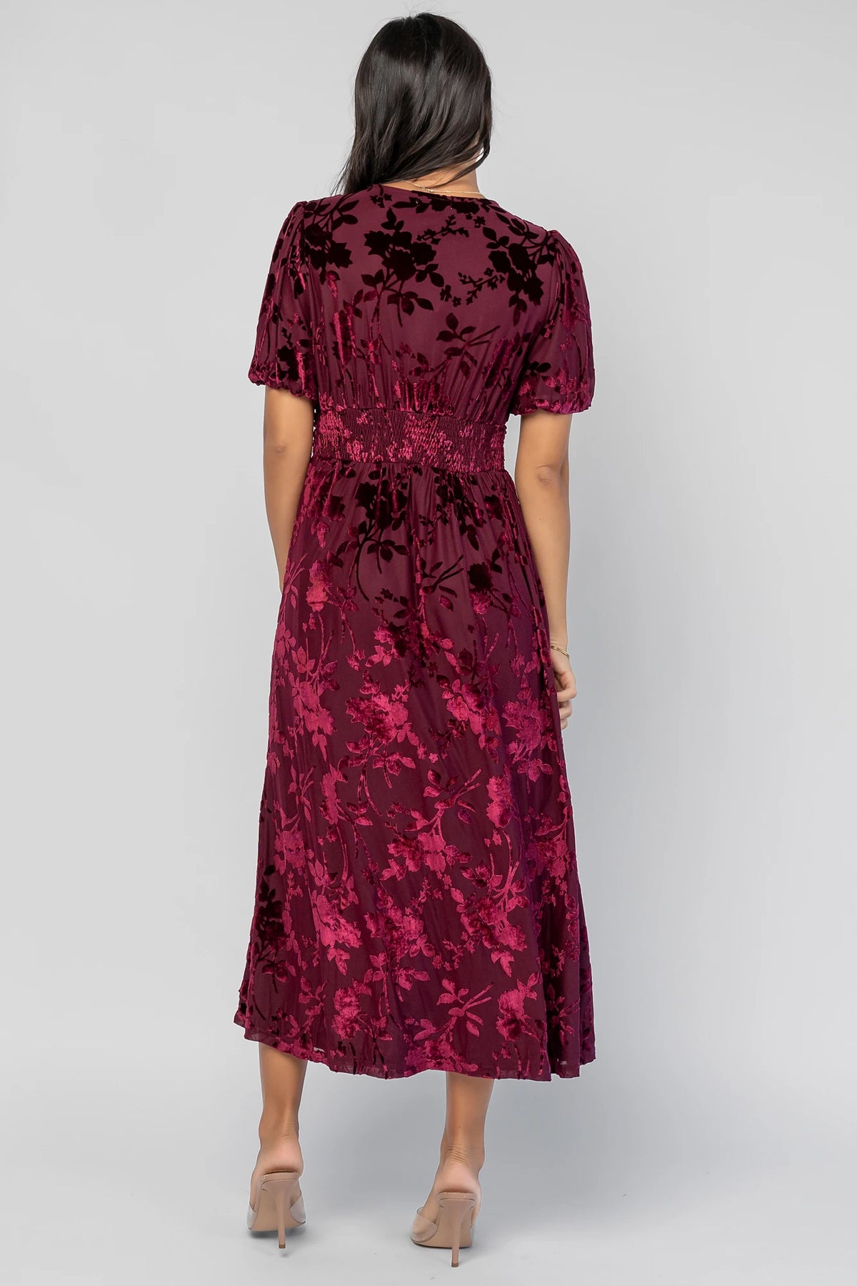 Dahlia Velvet Dress | Mulberry Floral