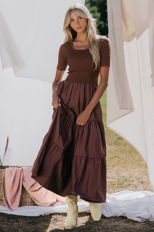 Astra Tiered Dress | Espresso