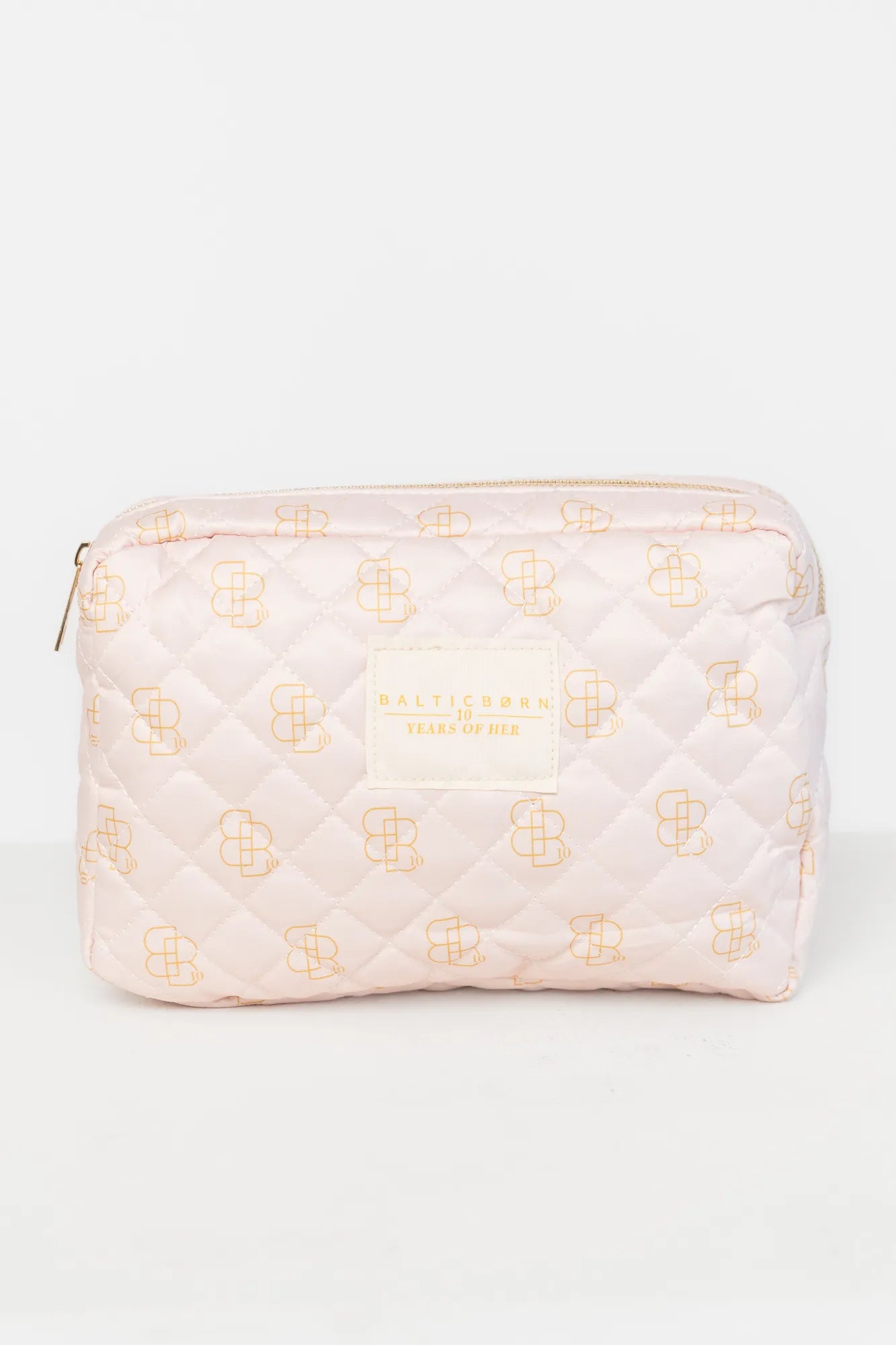 Kelani Quilted Cosmetic Bag Set | Pink