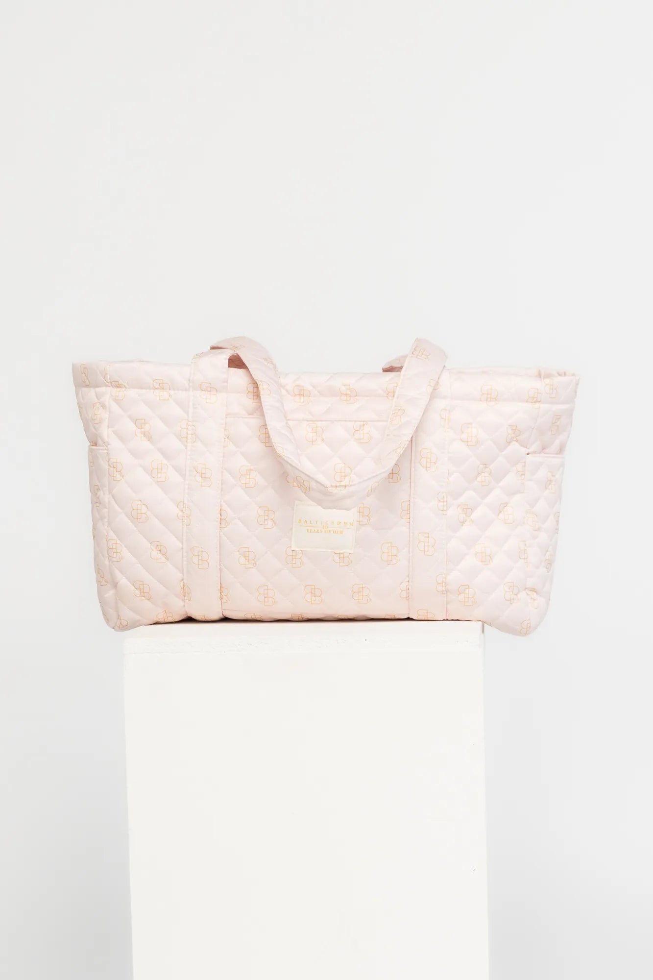 Angela Quilted Tote Bag | Pink