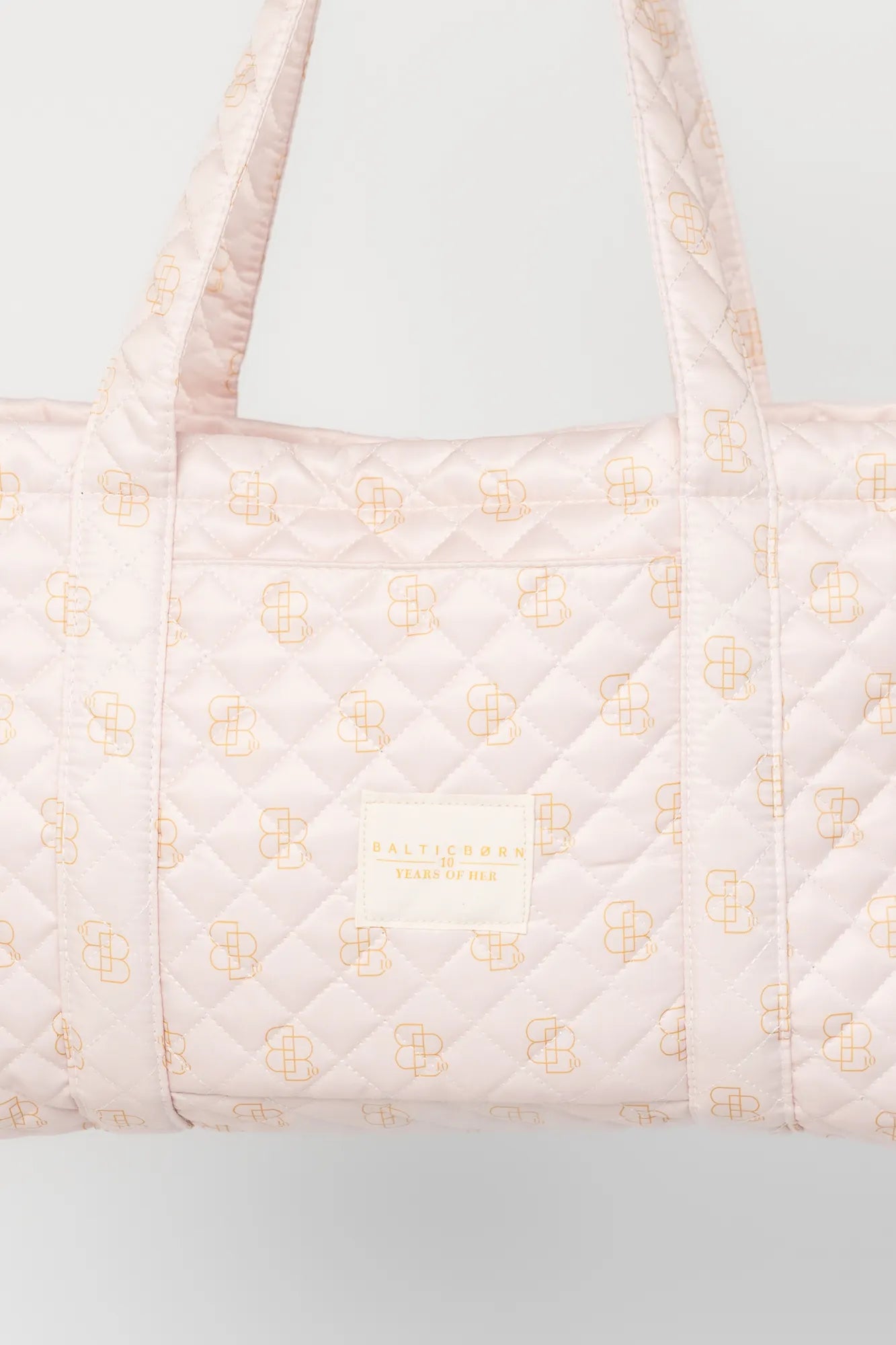 Angela Quilted Tote Bag | Pink
