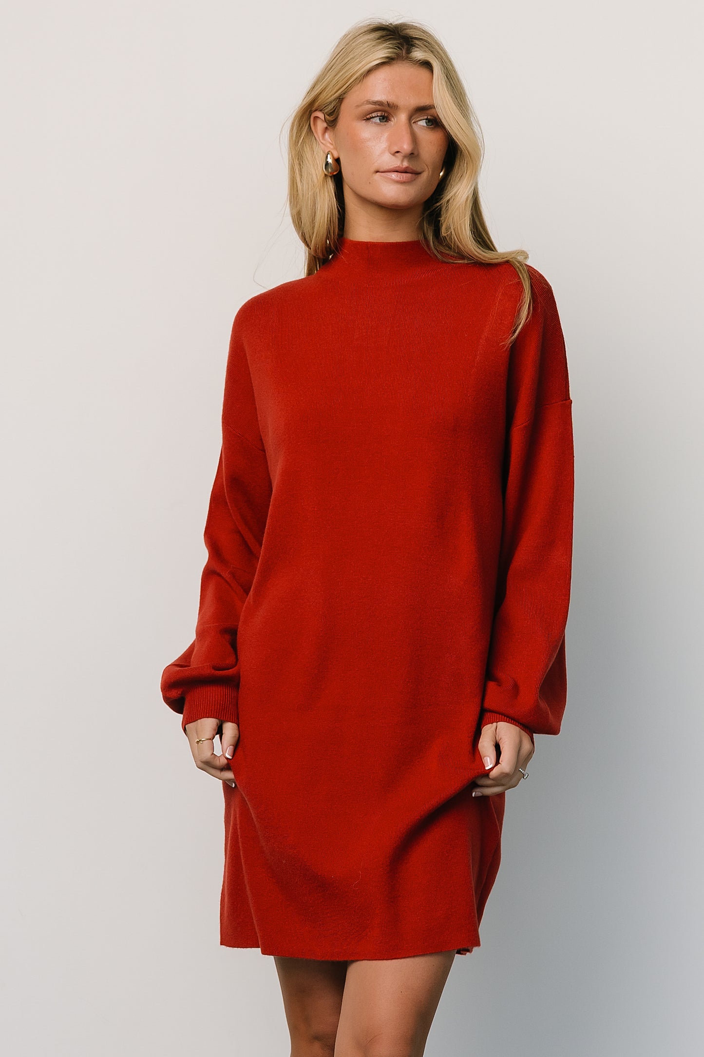 Jennings Sweater Dress | Red