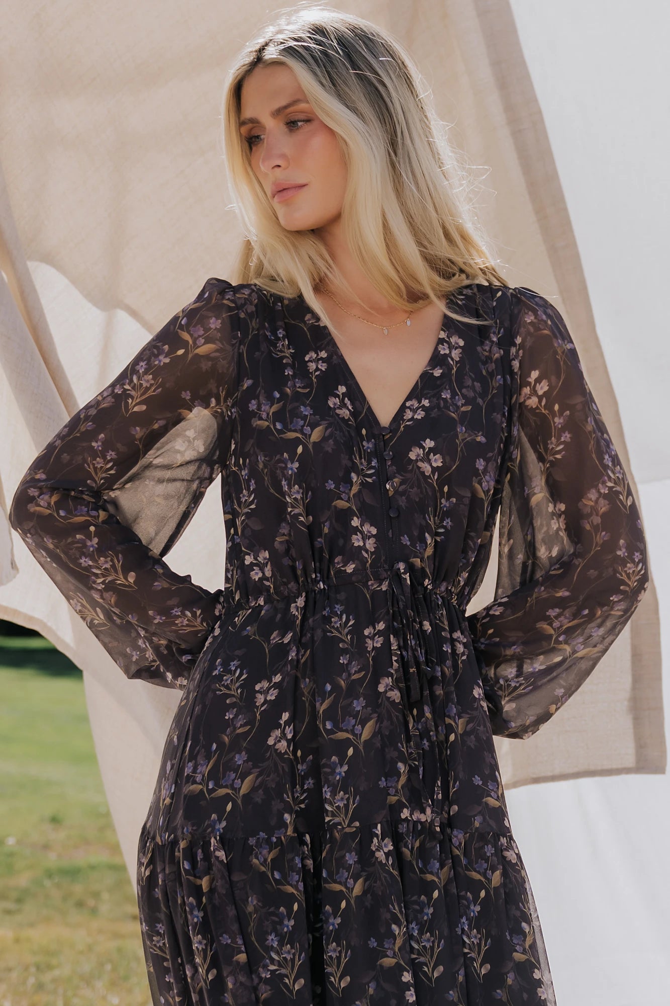 Hazel Boho Maxi Dress | Dusk Floral