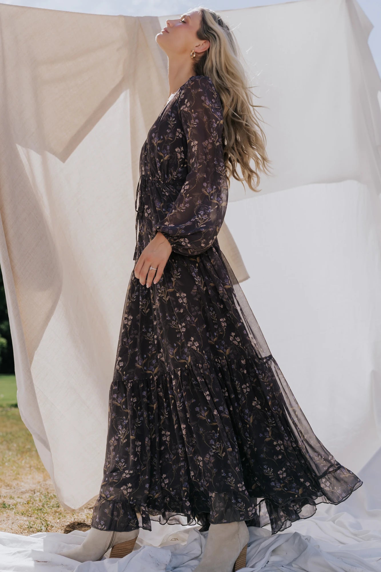 Hazel Boho Maxi Dress | Dusk Floral