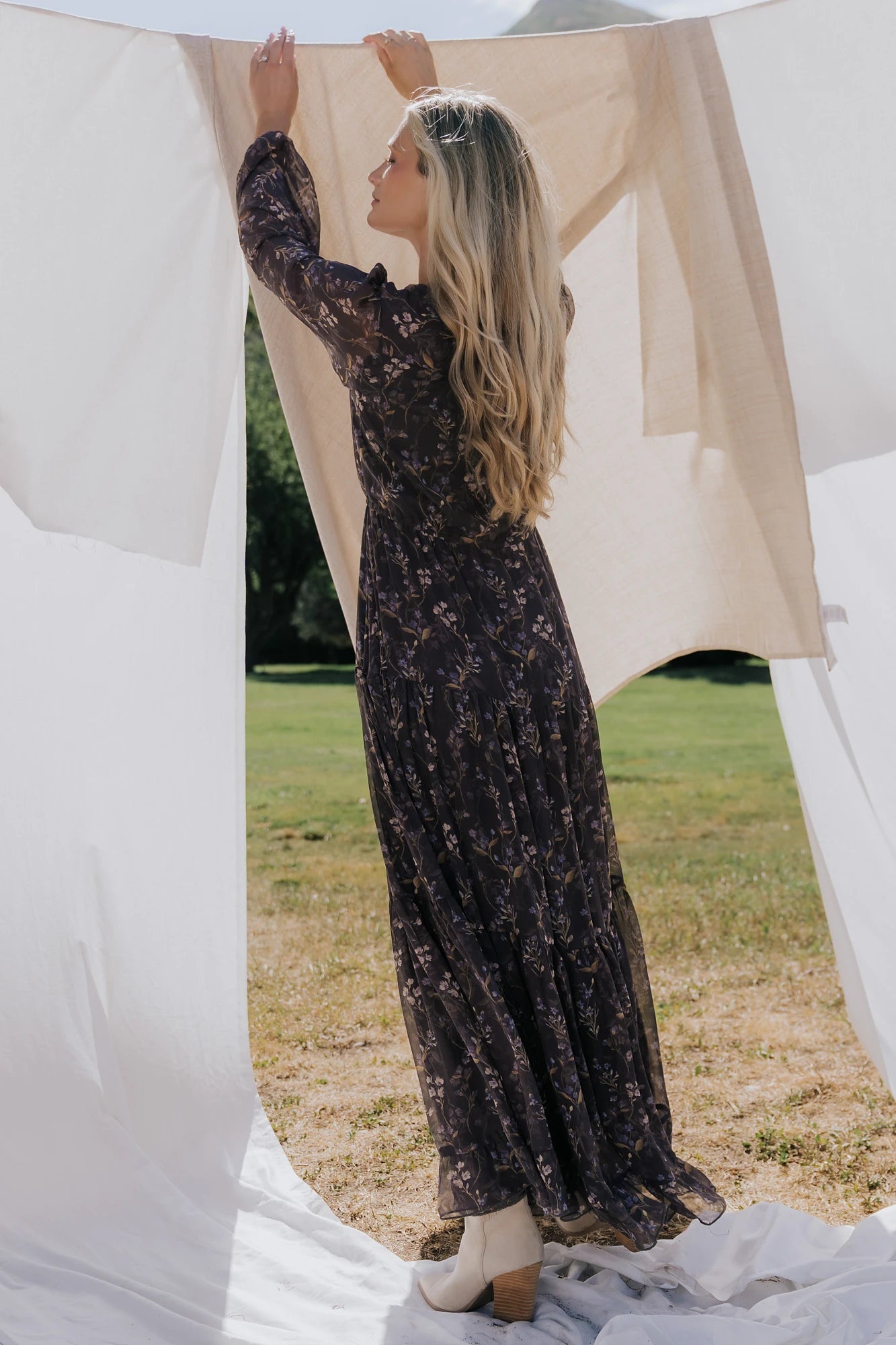 Hazel Boho Maxi Dress | Dusk Floral