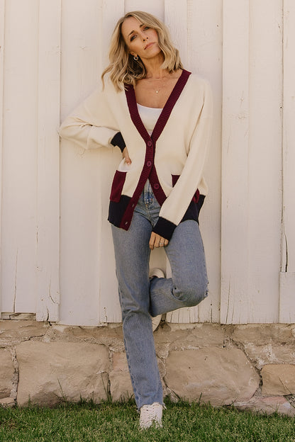 Jax Cardigan | Cream Multi