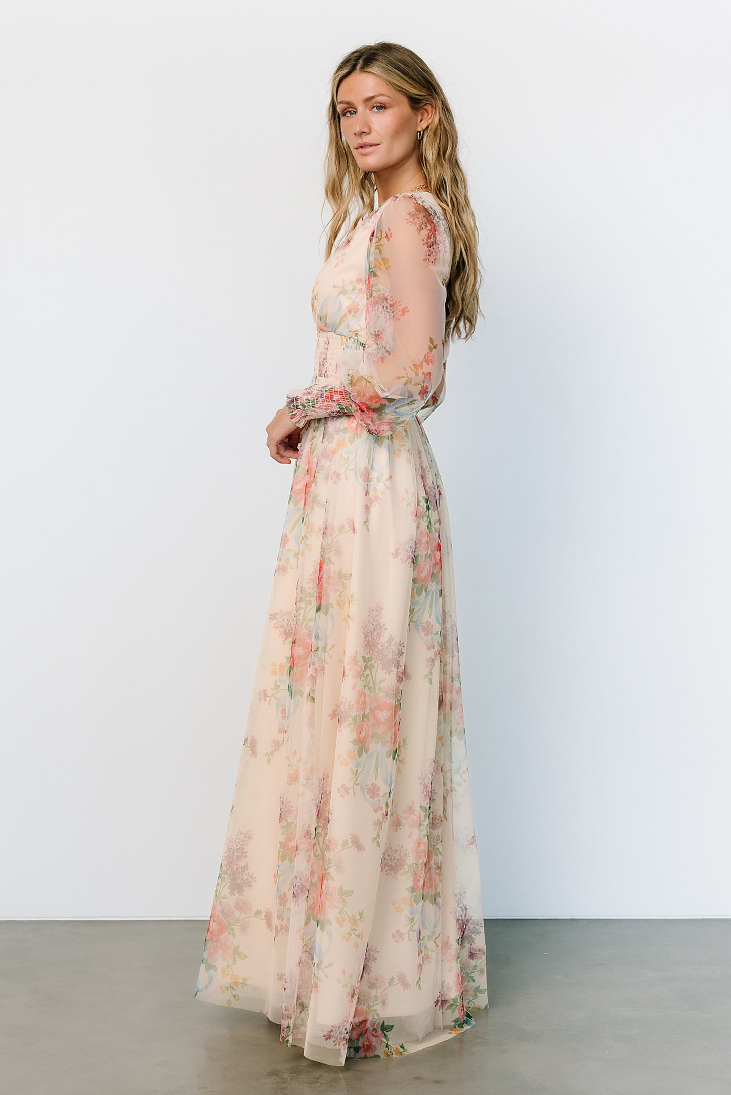 Layla Tulle Maxi Dress | Romantic Floral