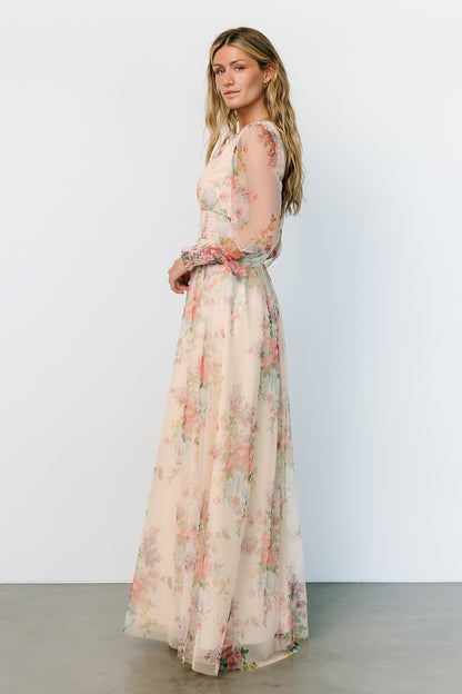 Layla Tulle Maxi Dress | Romantic Floral