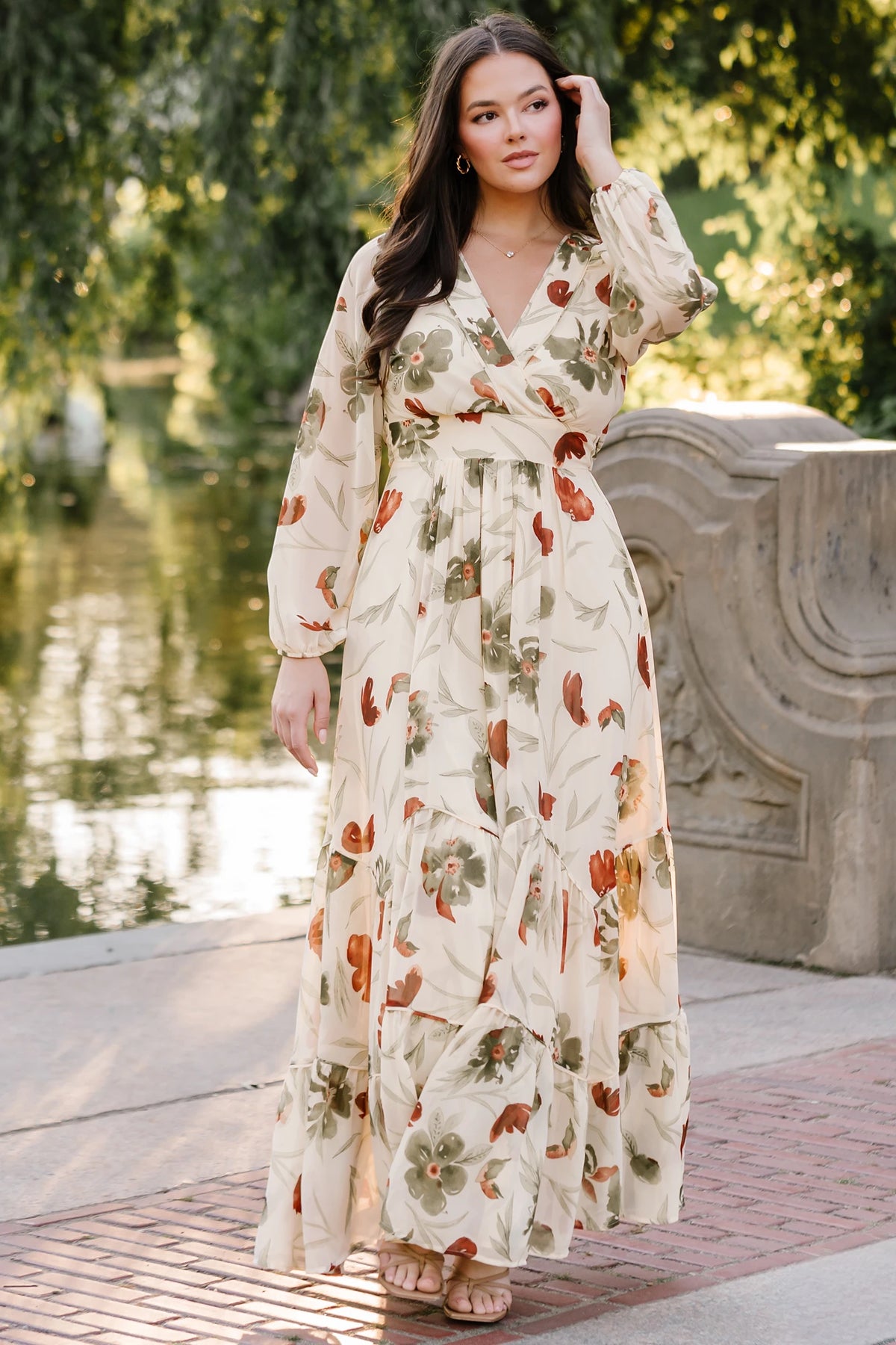 Johanna Maxi Dress | Cream Floral
