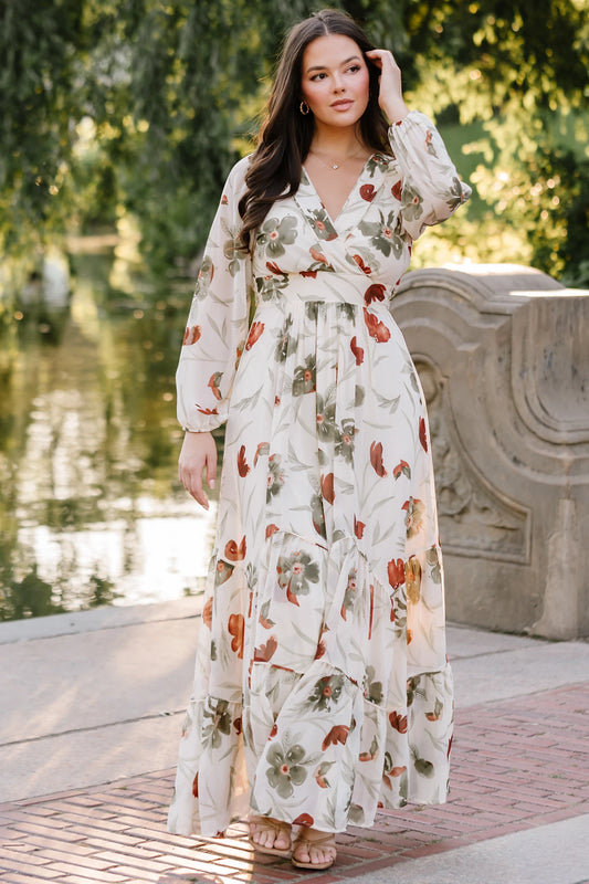 Johanna Maxi Dress | Cream Floral