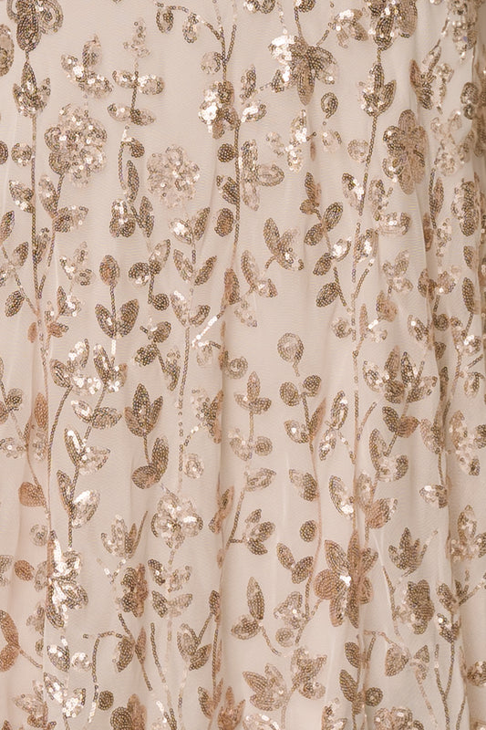 Fabric Swatch - Esme Sequin | Rose Gold