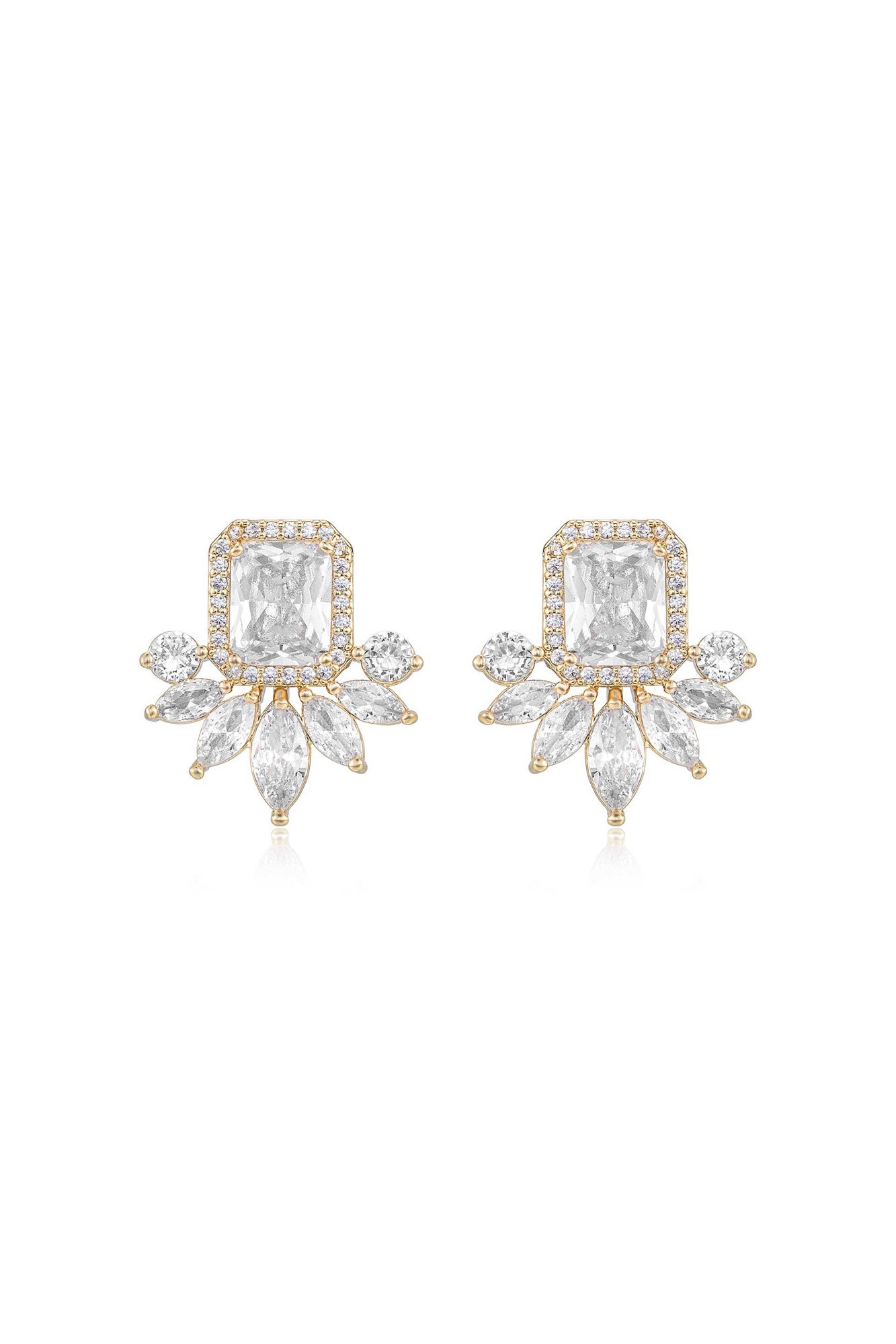 Shine Crystal Stud Earrings