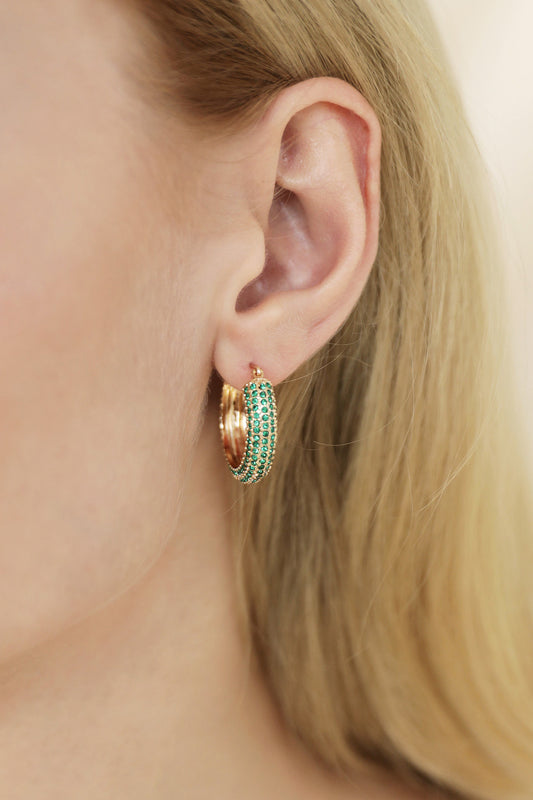 Sparkle Bits Mini Crystal Hoops