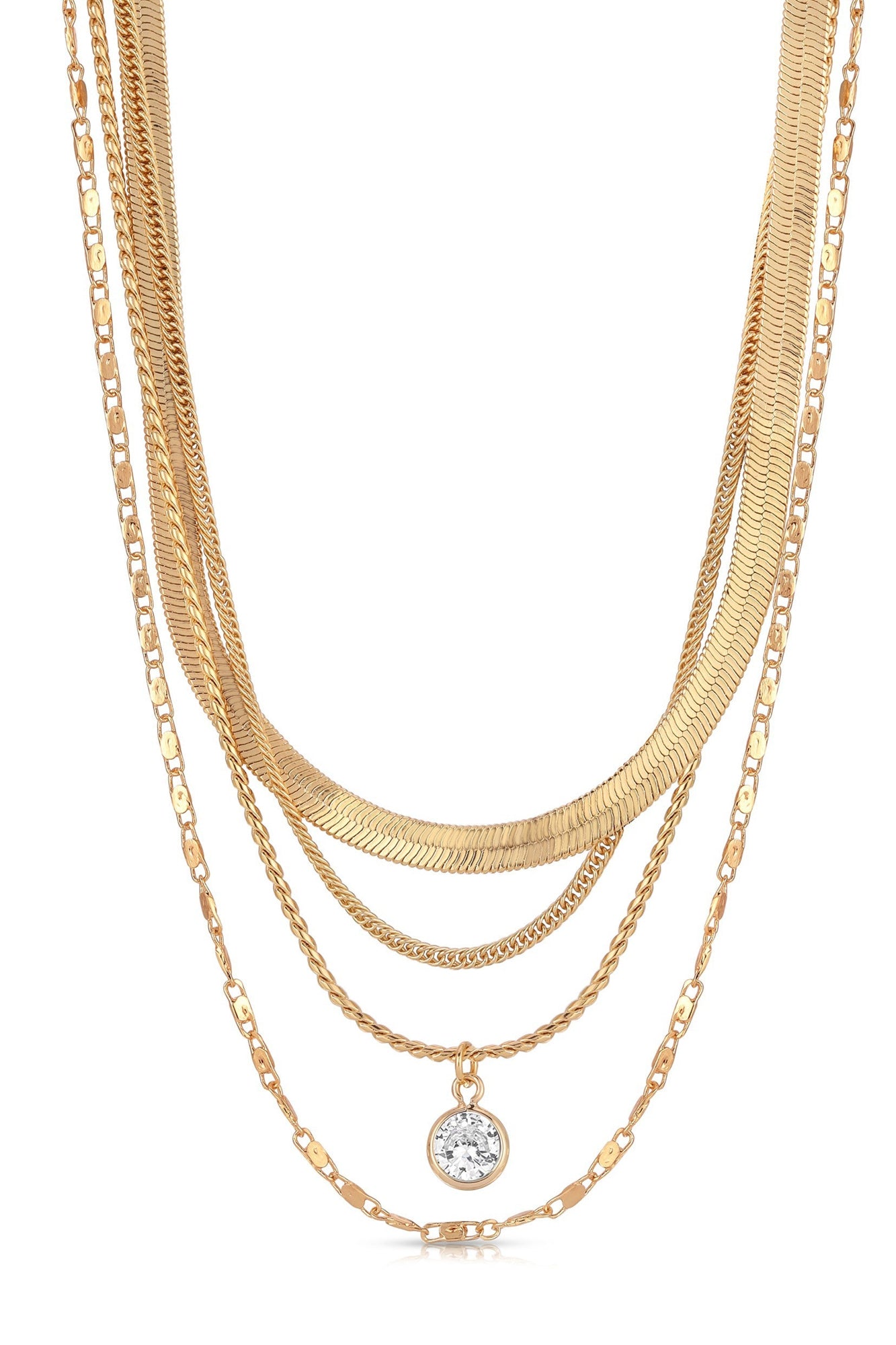 All the Chains Layered Necklace