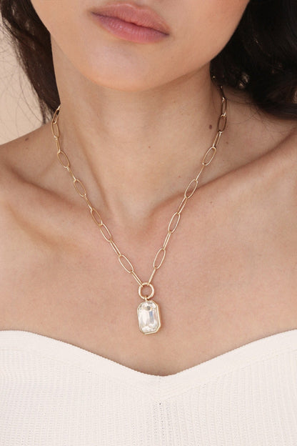 Deco Pendant Necklace