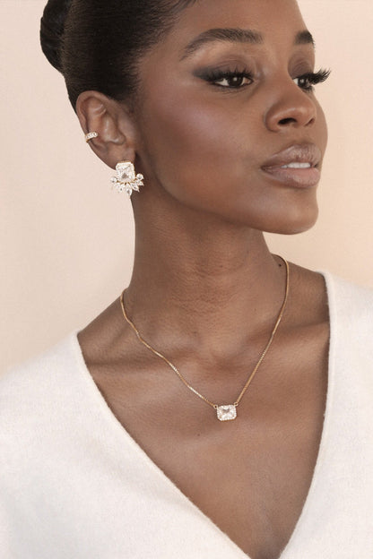 Shine Crystal Stud Earrings