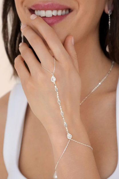 Dripping Crystal Hand Chain