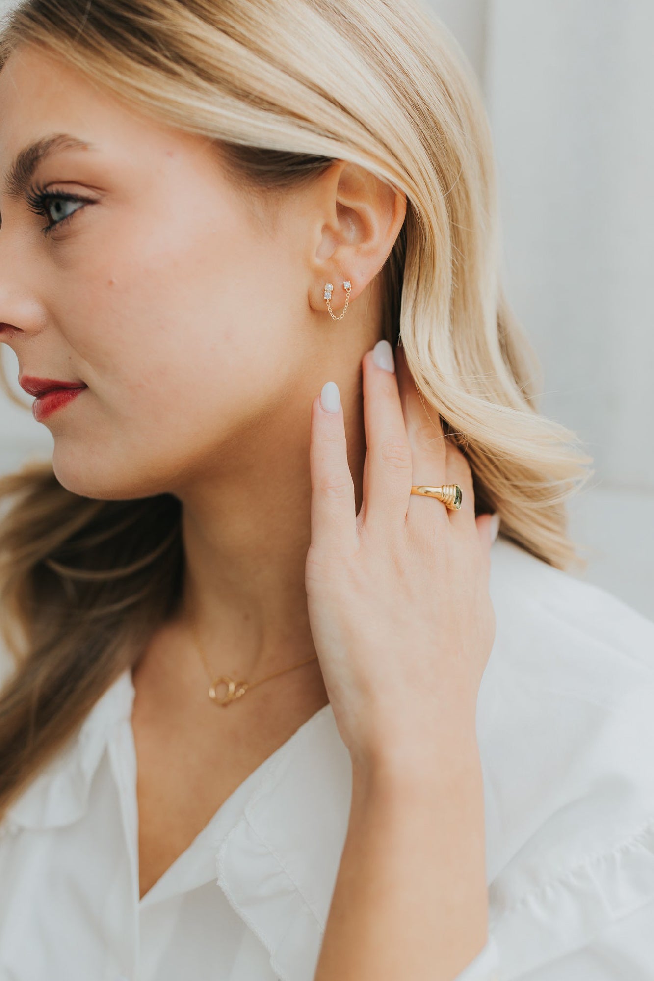 The Julia Double Stud Earrings
