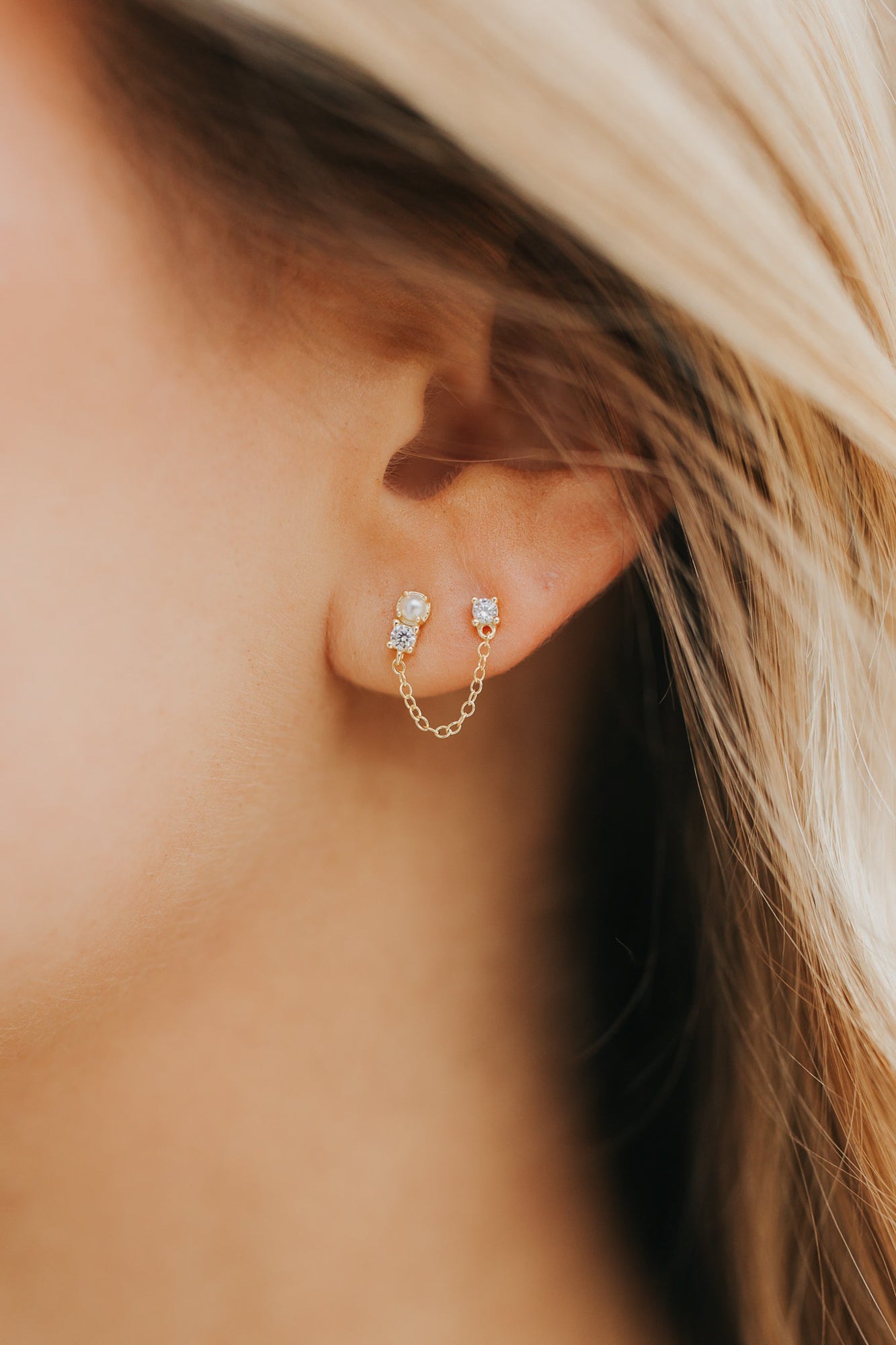 The Julia Double Stud Earrings