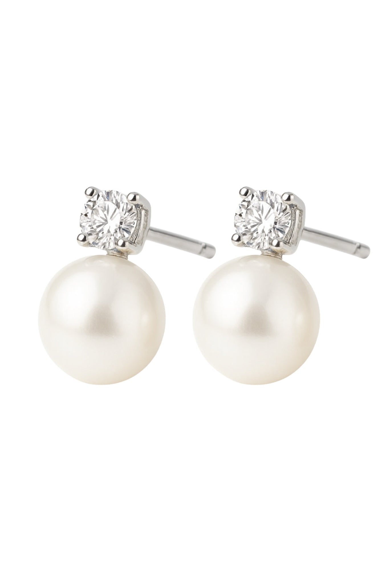 The Molly Pearl Studs in Silver