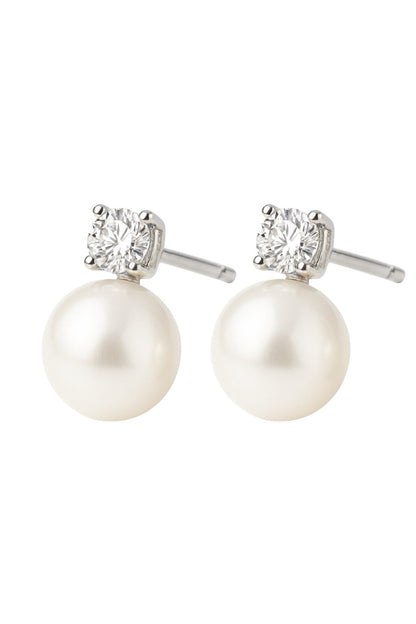 The Molly Pearl Studs in Silver