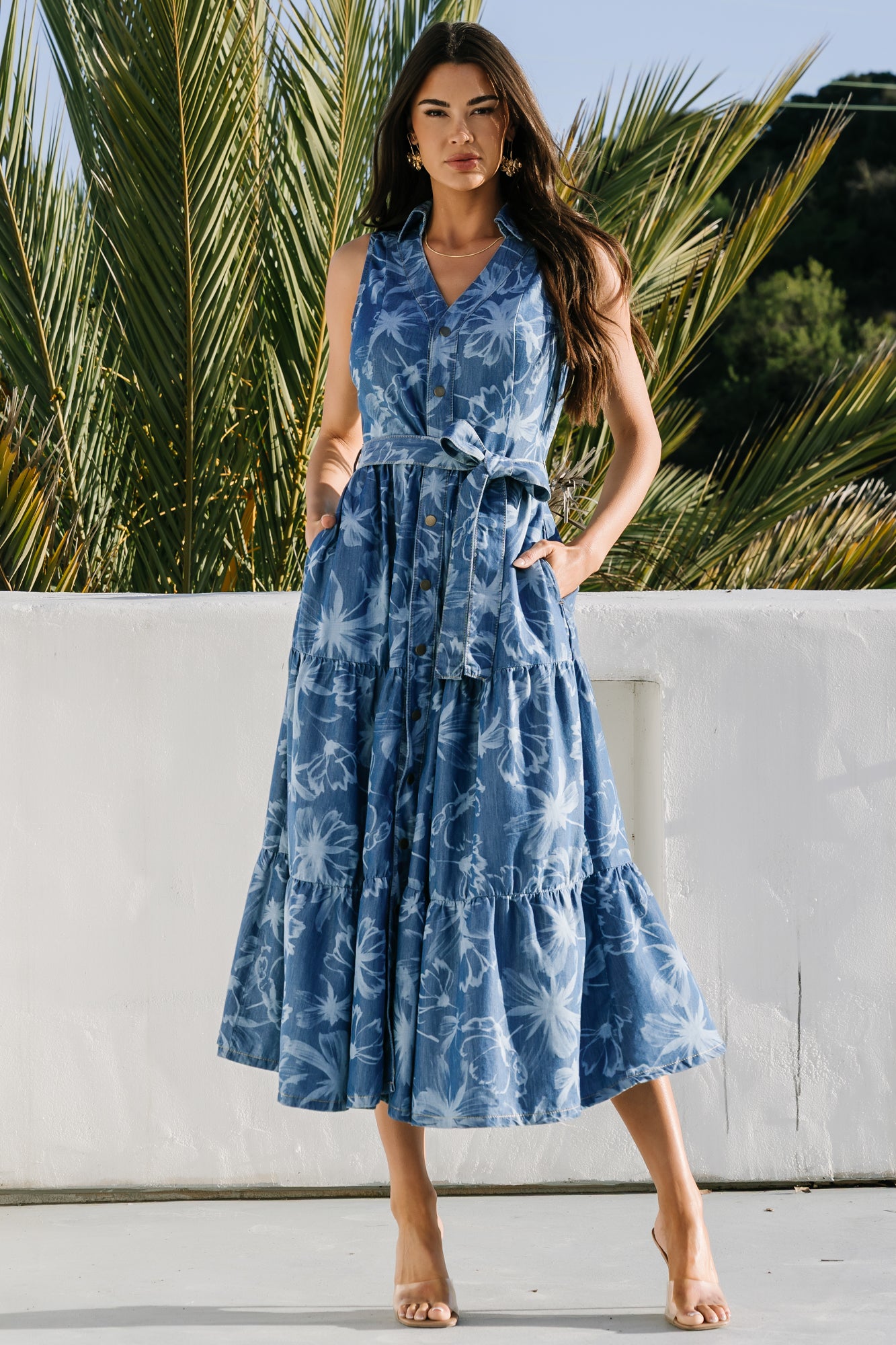 Roco Soft Denim Dress | Blue Print Roco Soft Denim Dress | Blue Print