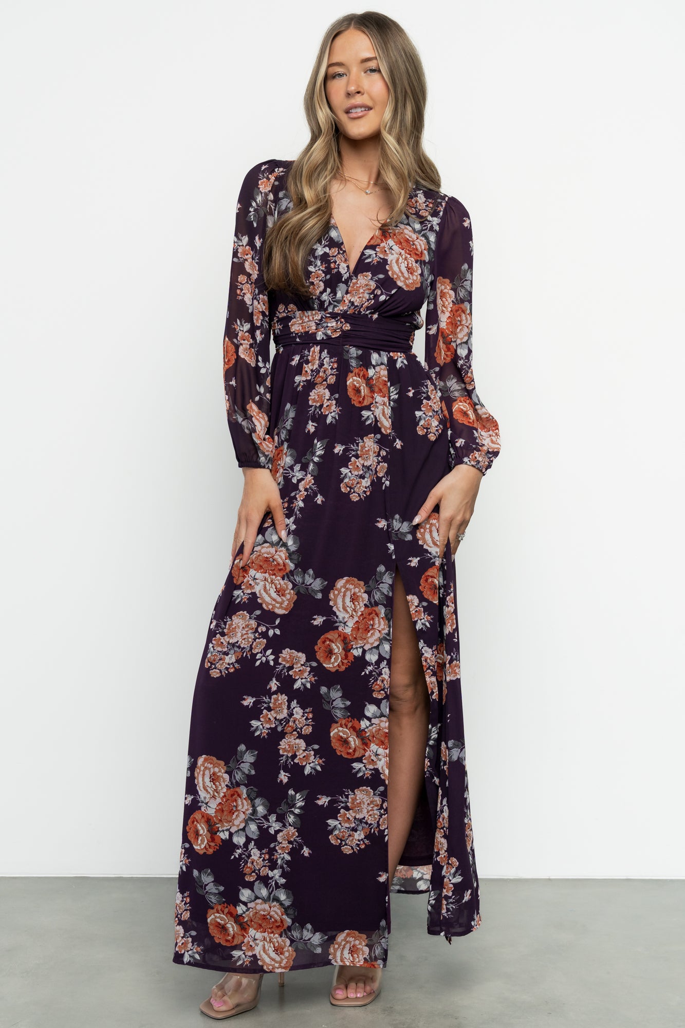 Adira Maxi Dress | Plum Floral