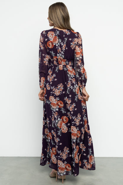 Adira Maxi Dress | Plum Floral