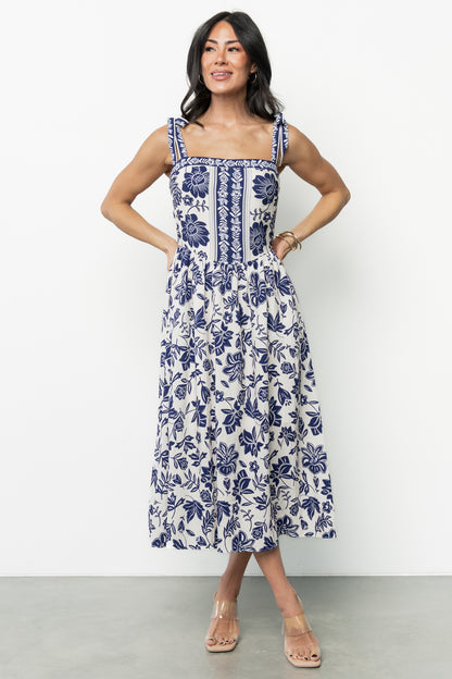 Isabel Midi Dress | Blue Print