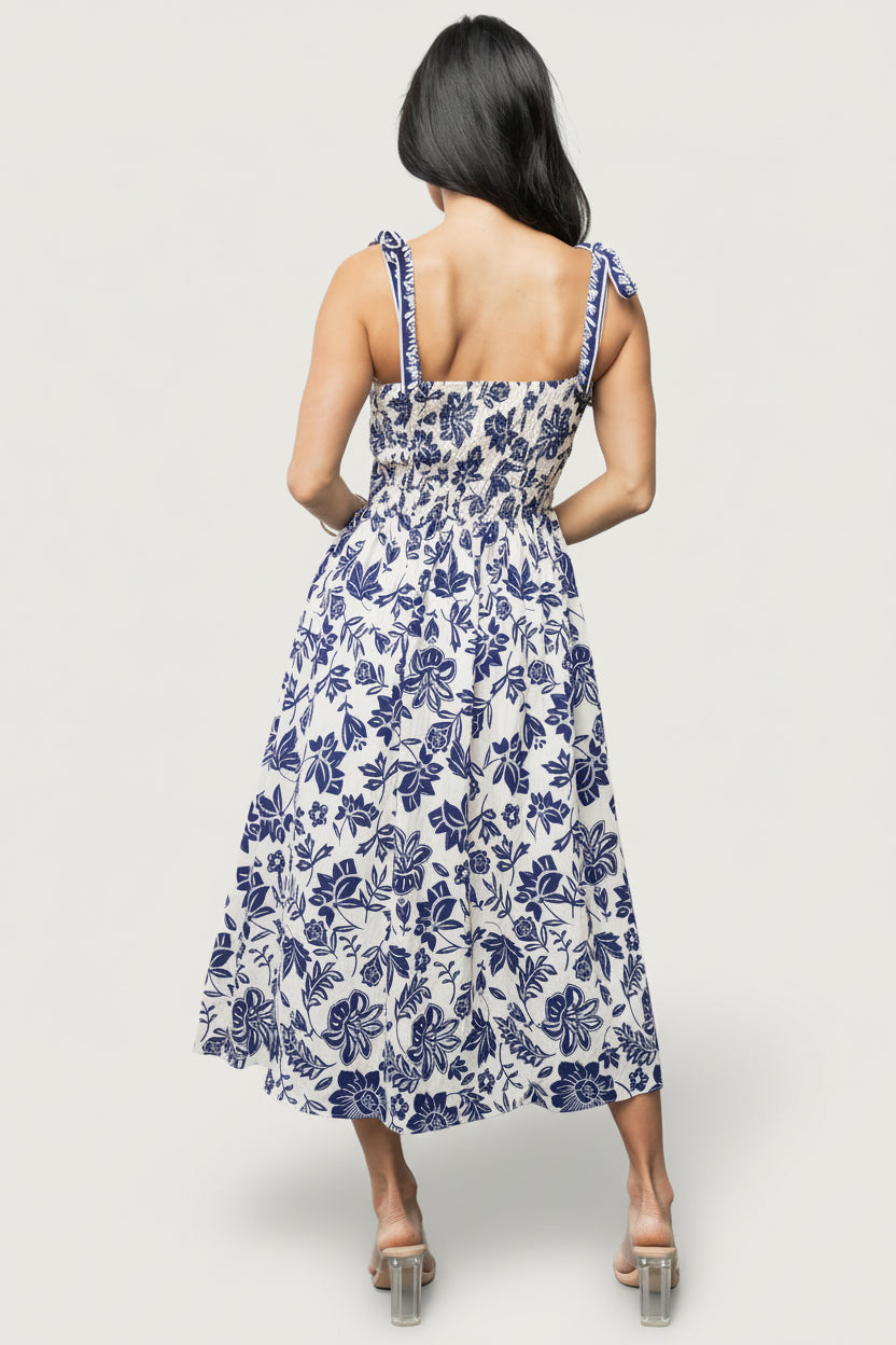 Baltic Born Womens Isabel Midi Dress | Blue Print