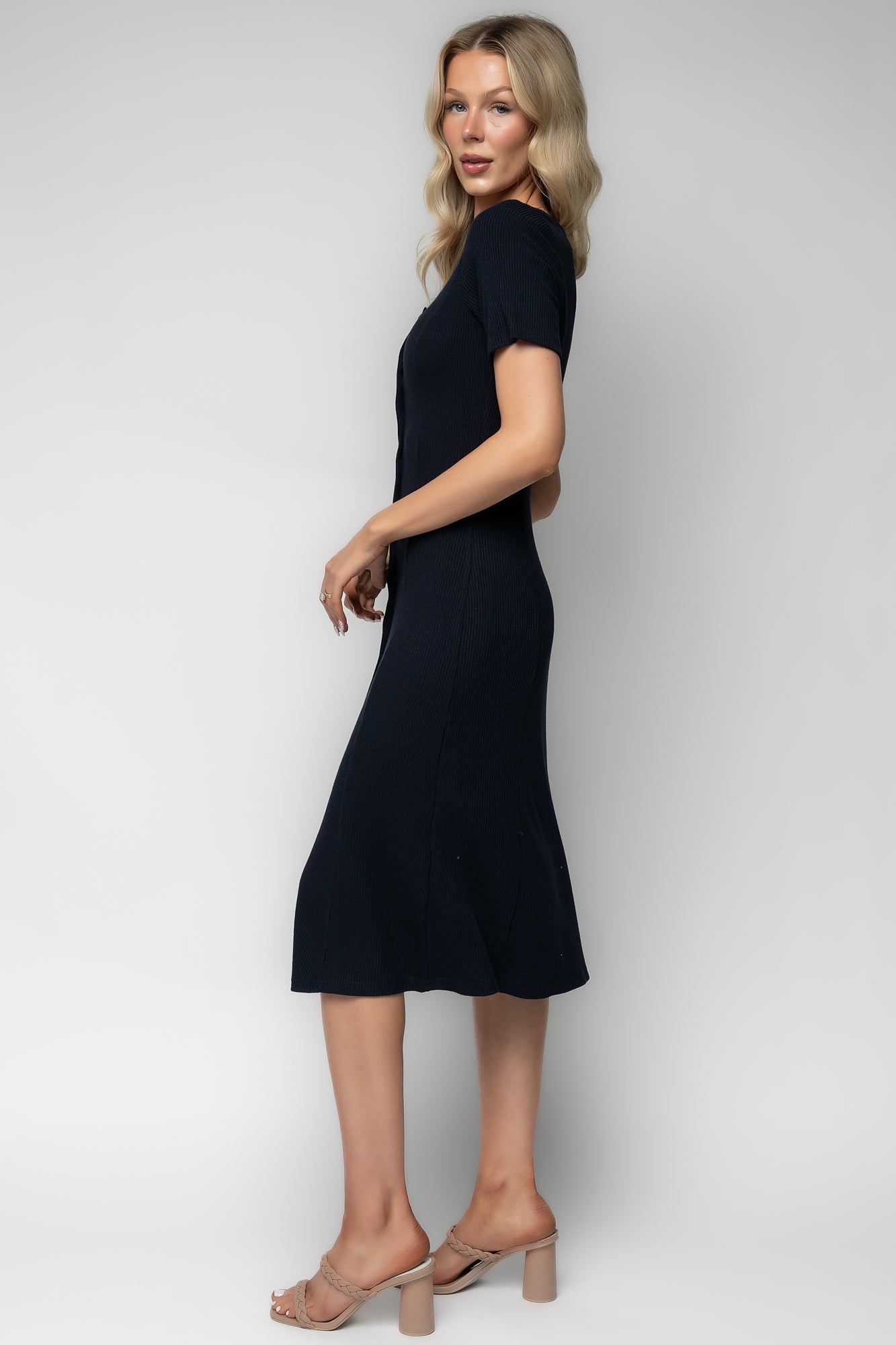 Océane Midi Dress | Navy