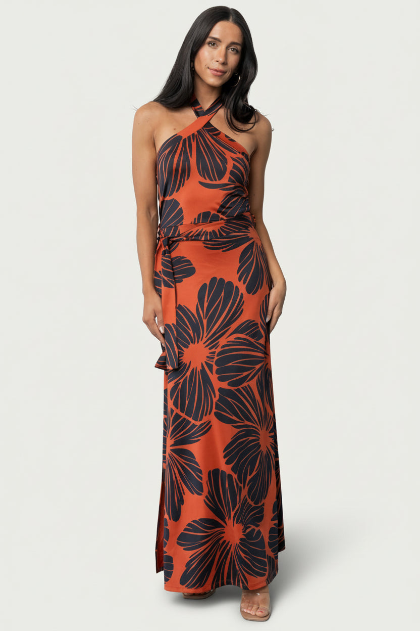 Palma Column Dress | Sienna + Navy