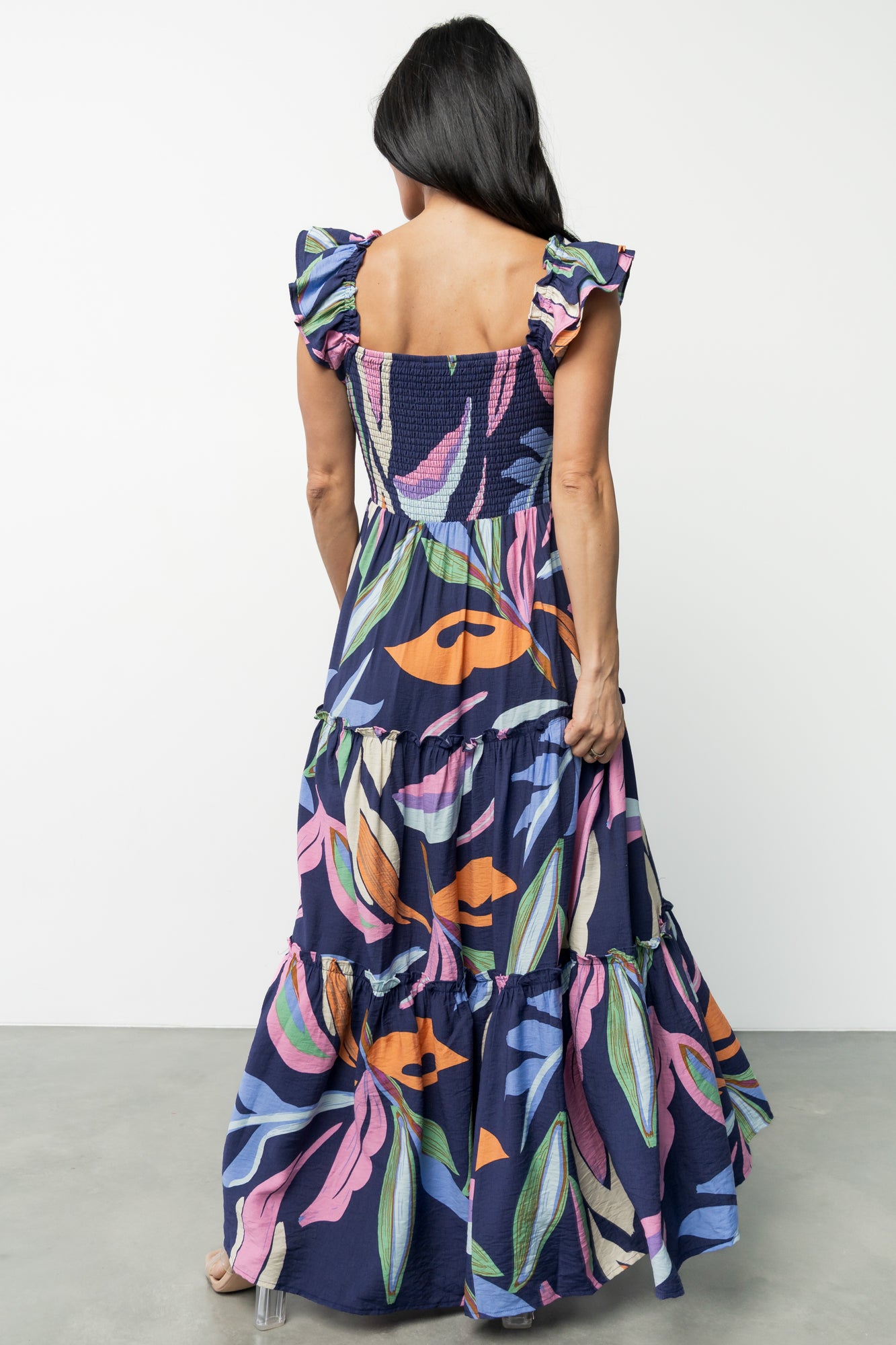 Mercedes Maxi Dress | Tropical Navy Multi