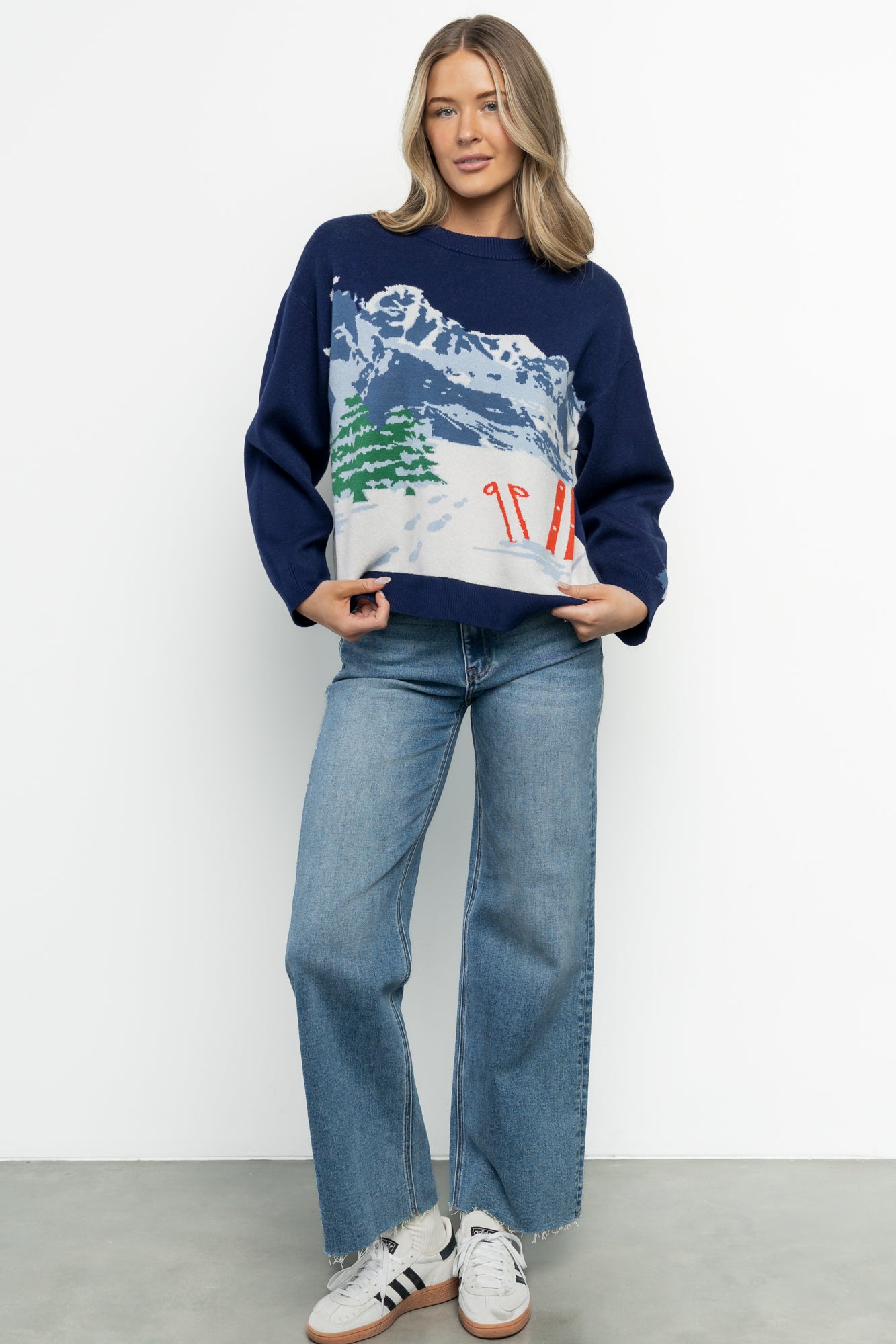 Kobi Sweater | Navy Multi