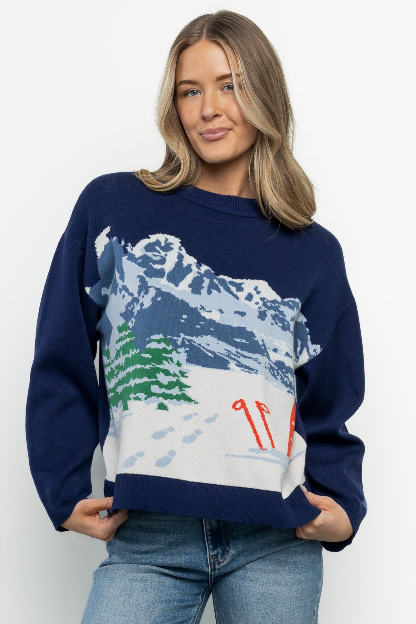 Kobi Sweater | Navy Multi