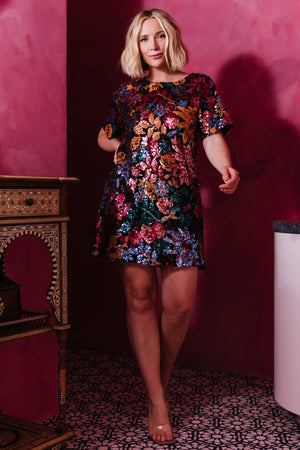 baltic born cocktail dress Womens Rio Short | Green Multi A playful short dress in green multi floral print with a smocked waist Bridesmaid Looks Baltic Born