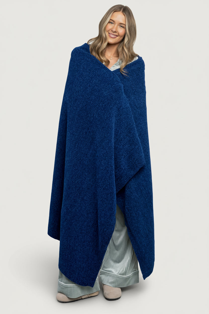 Chrissy Throw Blanket | Cobalt