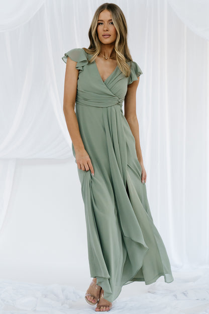 Jasmine Maxi Dress | Dusty Green