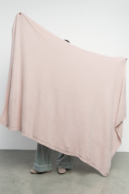 Chrissy Throw Blanket | Pale Blush