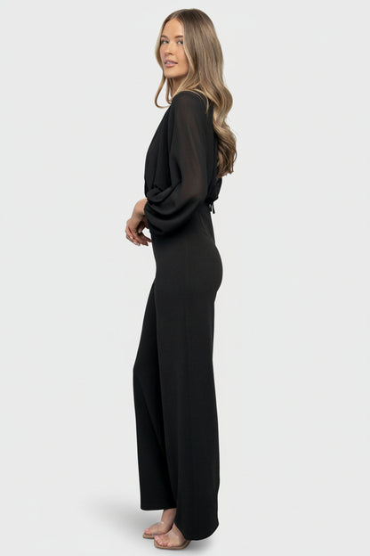 Serene Blouse Jumpsuit | Black