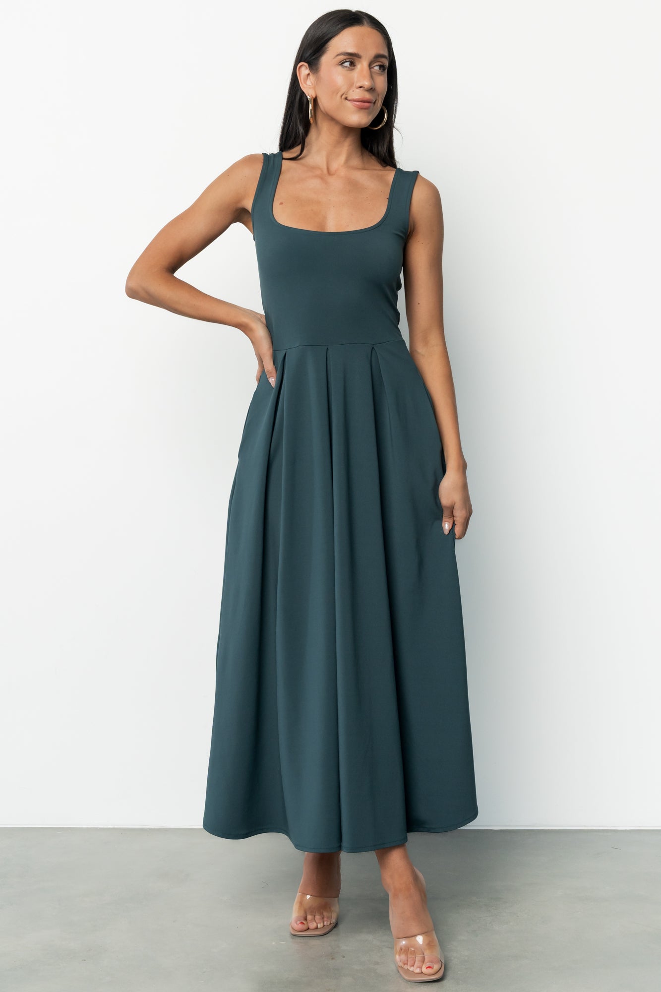 Giavanna Maxi Dress | Dark Green