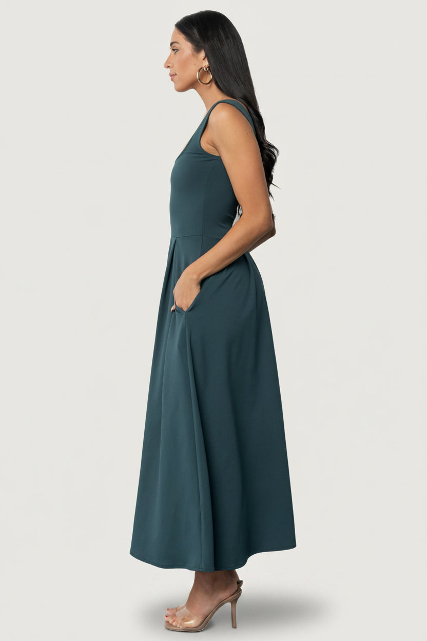 red strapless knee length dress Strapless Cocktail main image 1