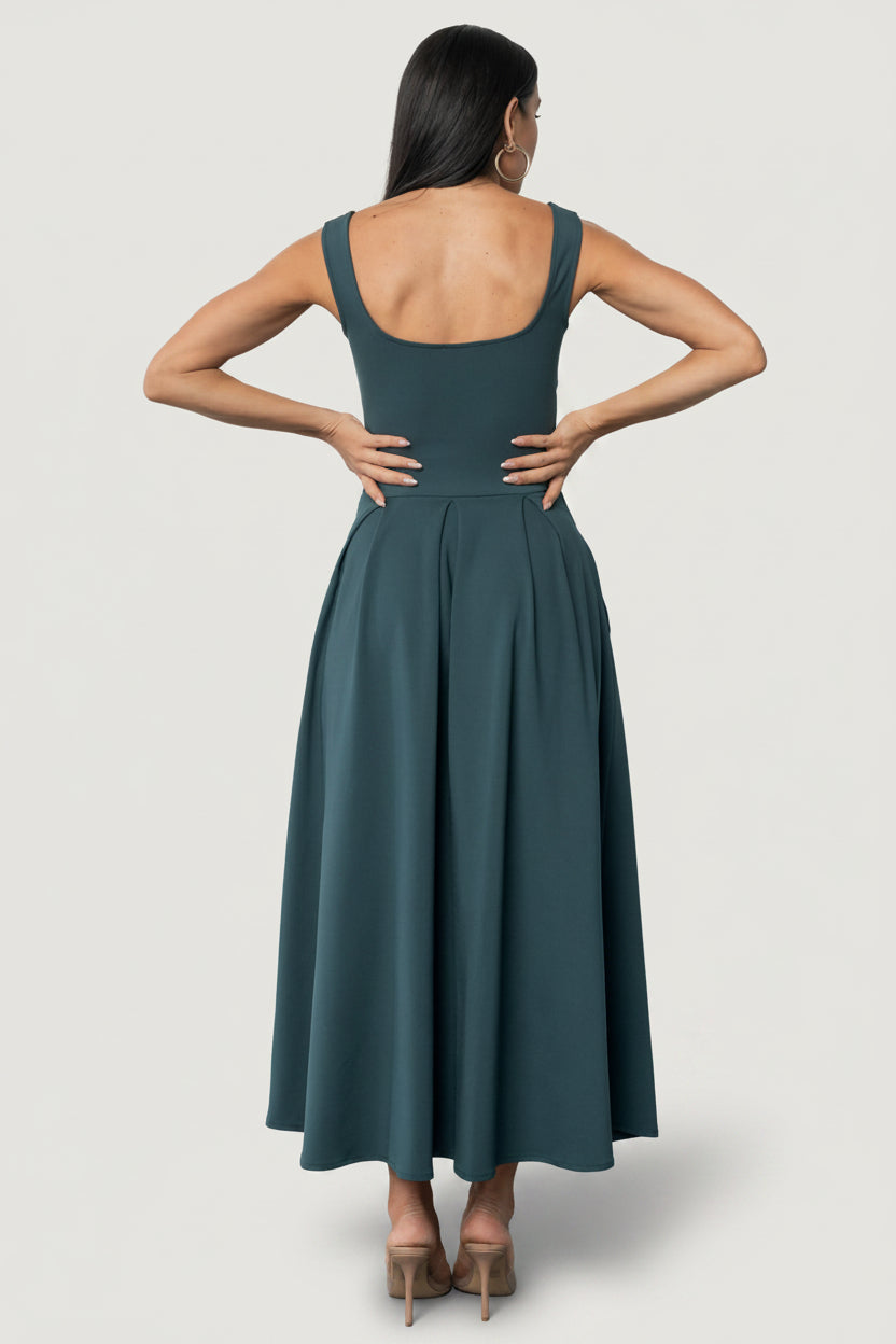 Giavanna Maxi Dress | Dark Green