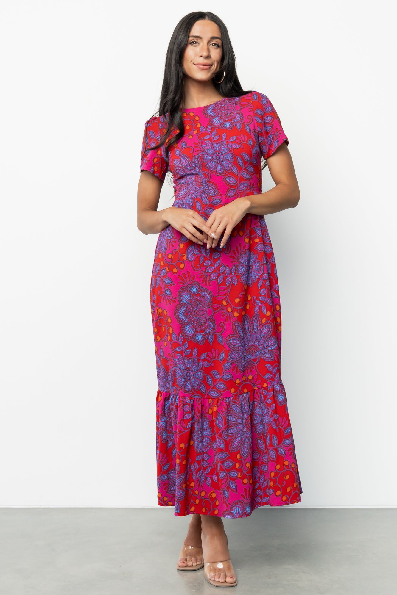 Gwen Maxi Dress | Fuchsia Print