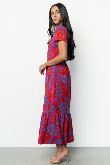 Gwen Maxi Dress | Fuchsia Print