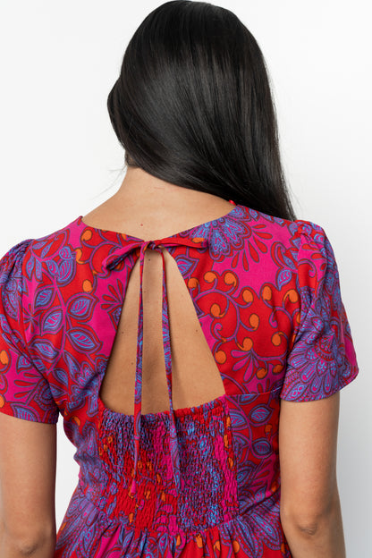 Gwen Maxi Dress | Fuchsia Print