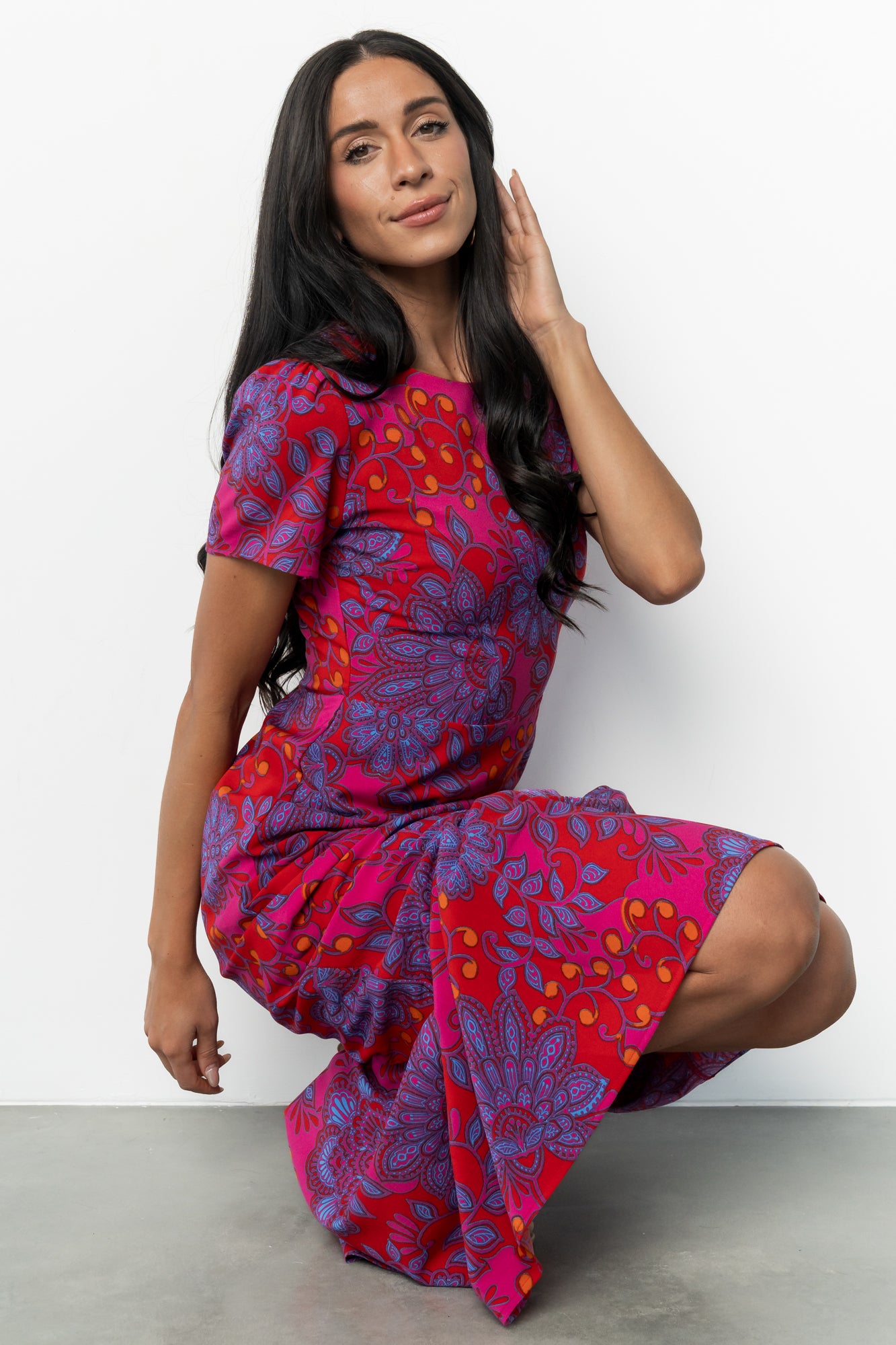 Gwen Maxi Dress | Fuchsia Print